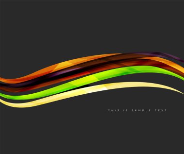 Dalgalı parlak futuristik girdap