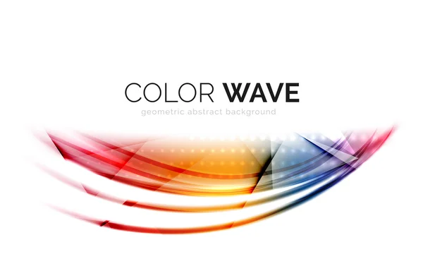 Abstract color wave design element — Stock Vector