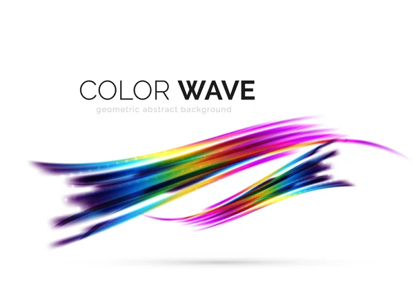 Abstract color wave design element — Stock Vector