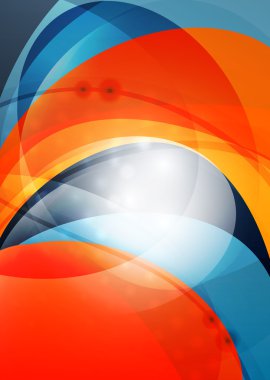 Modern eğri çizgiler şablonu