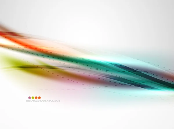 Düzgün raibow renk geçişlerini iş dalga şablonu — Stok Vektör