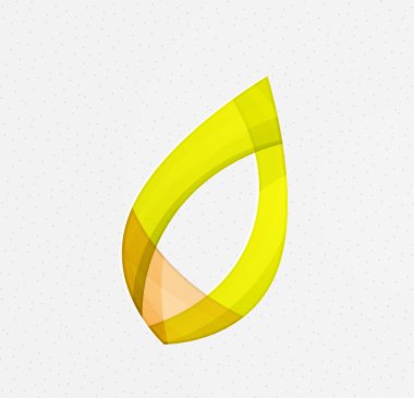 Yeşil kavramı, geometrik tasarım Eko yaprak