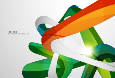 Parlak dalga modern hareket şablonu