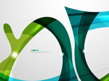 Parlak dalga modern hareket şablonu