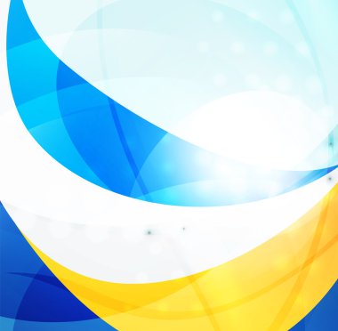 Modern eğri çizgiler şablonu