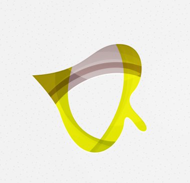 Yeşil kavramı, geometrik tasarım Eko yaprak