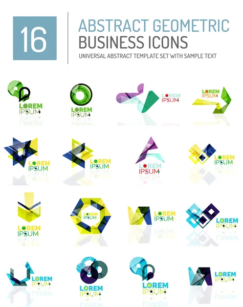 Abstract business icons — Stock Vector