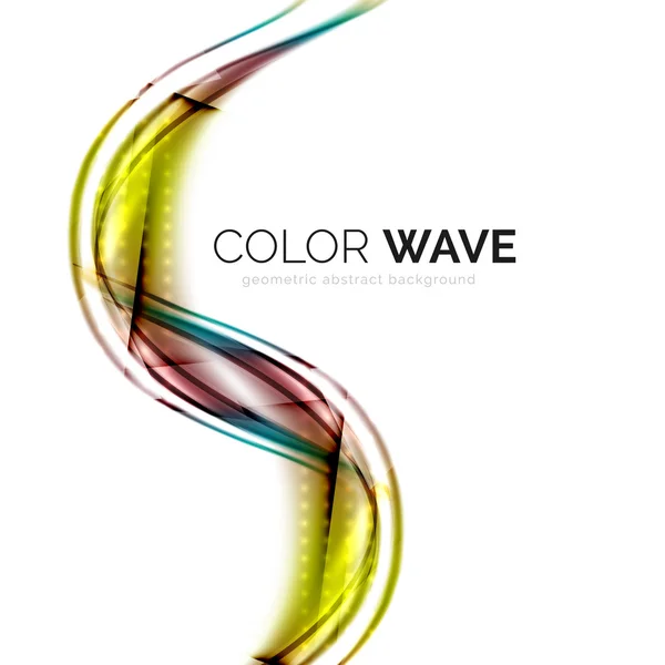 Abstract color wave design element — Stock Vector