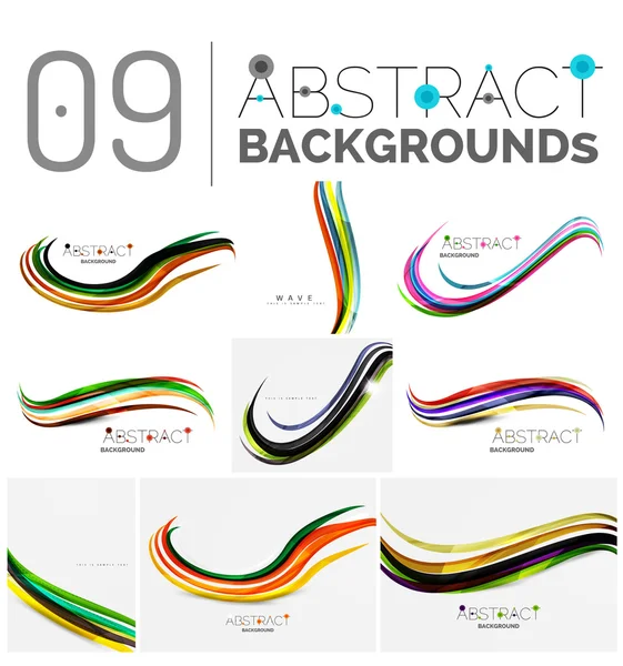 Pack de décors abstraits vectoriels — Image vectorielle