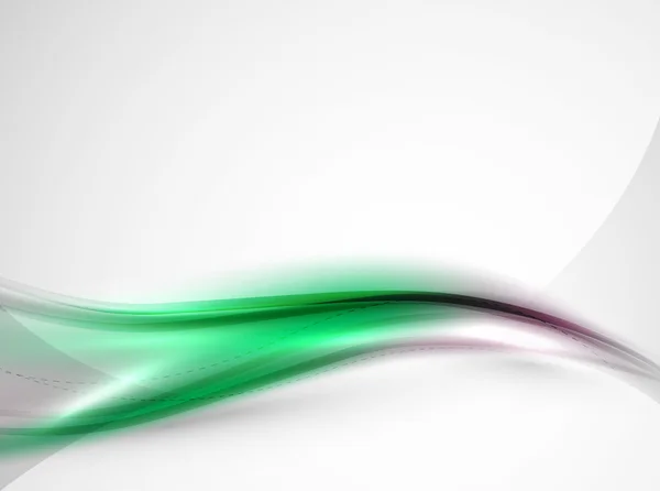 Futuriste couleur verte dans le modèle d'onde — Image vectorielle