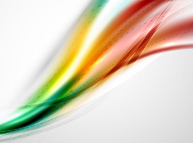 Gökkuşağı rengi parlak ipek zarif dalga