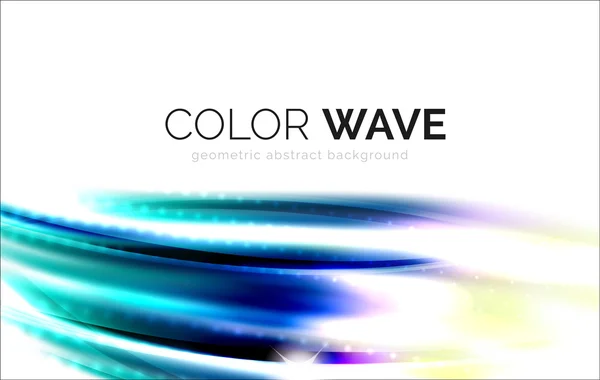 Shiny color wave — Stock Vector