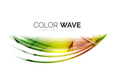 Soyut renk dalgası tasarım ögesi