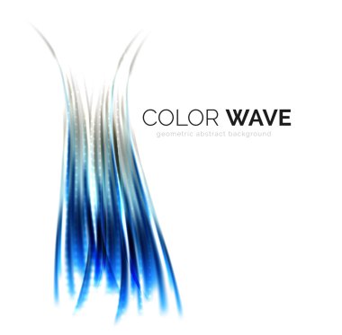 Soyut renk dalgası tasarım ögesi