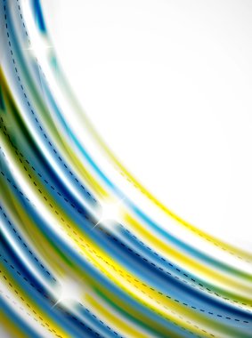 Parlak dalga, coporate iş broşür kimlik tasarımı