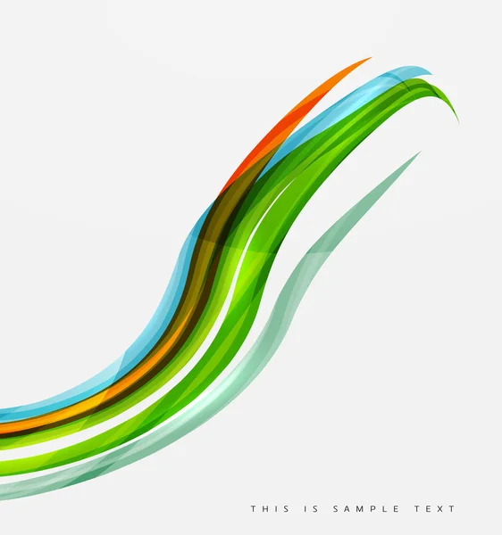 白地に虹色のライン。波の id 要素 — ストックベクタ