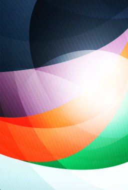 Modern eğri çizgiler şablonu