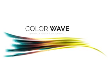 Soyut renk dalgası tasarım ögesi