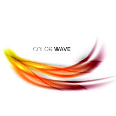 Soyut renk dalgası tasarım ögesi