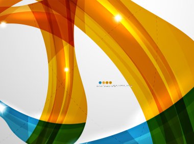 Yaprak şekli dalga arka plan