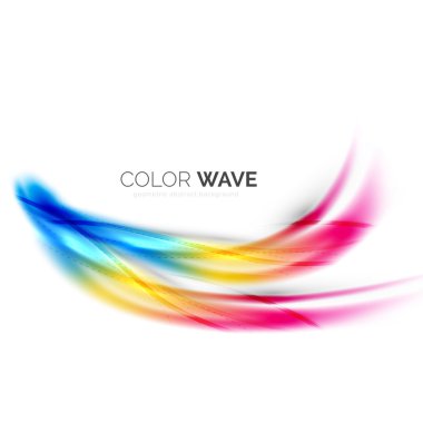 Soyut renk dalgası tasarım ögesi