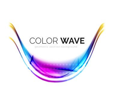 Soyut renk dalgası tasarım ögesi