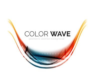 Soyut renk dalgası tasarım ögesi