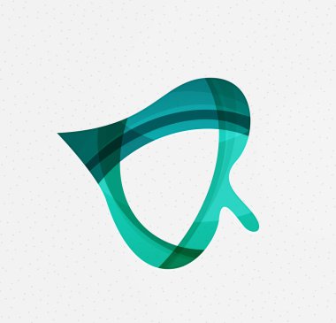 Yeşil kavramı, geometrik tasarım Eko yaprak