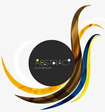 Dalgalı parlak futuristik girdap