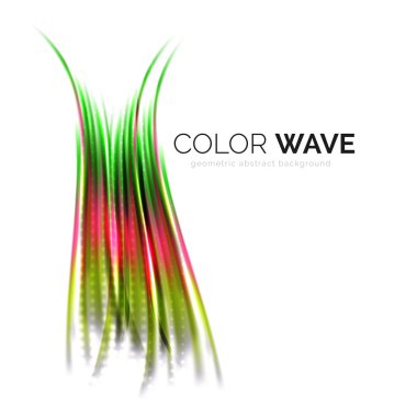 Soyut renk dalgası tasarım ögesi