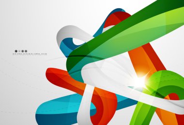 Parlak dalga modern hareket şablonu