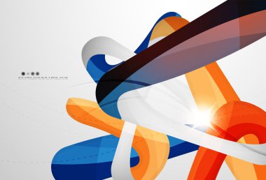 Parlak dalga modern hareket şablonu