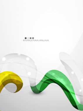 Parlak dalga modern hareket şablonu