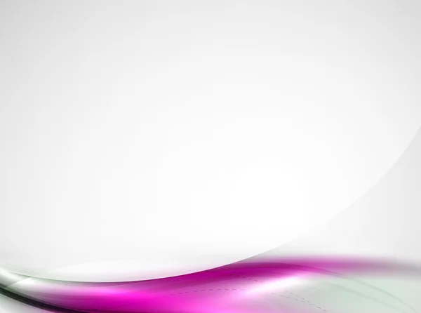 シルクの白と紫の色の波、美容アイデア会社 id テンプレート ベクトルします。 — ストックベクタ