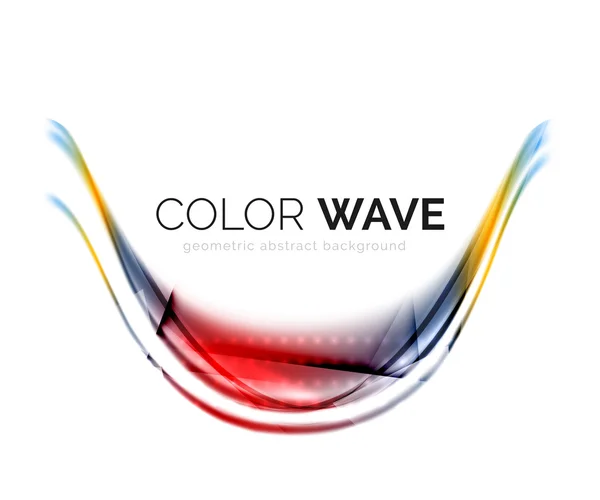 Abstract color wave design element — Stock Vector