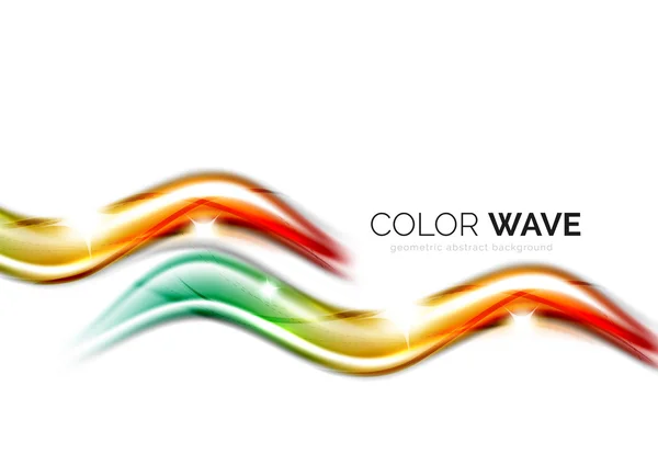 Абстрактний елемент дизайну кольорової хвилі — стоковий вектор