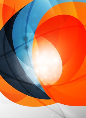 Modern eğri çizgiler şablonu