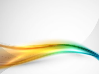 Parlak renkli dalga ile bulanıklık ve parlayan etkileri