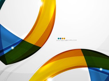 Parlak dalga modern hareket şablonu