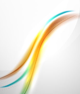 Parlak renkli dalga ile bulanıklık ve parlayan etkileri