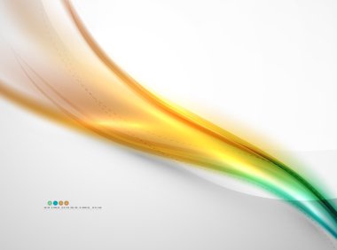 Parlak renkli dalga ile bulanıklık ve parlayan etkileri