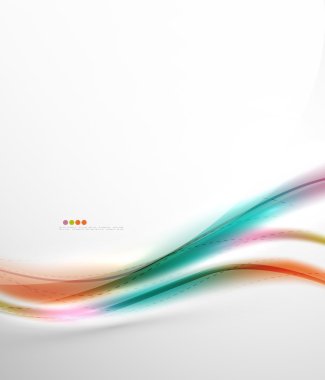 Düzgün raibow renk geçişlerini iş dalga şablonu