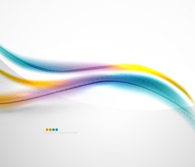 Gökkuşağı rengi parlak ipek zarif dalga