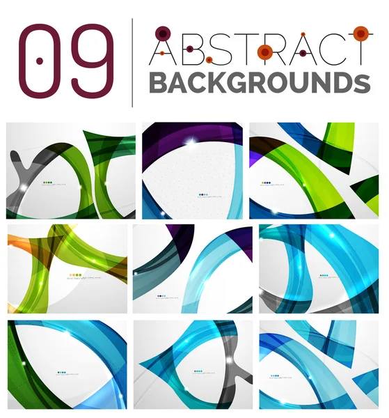 Conjunto de fundos abstratos —  Vetores de Stock