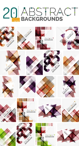 Collection of abstract backgrounds — Stock Vector