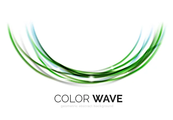 Glansigt wave isolerad på vit bakgrund — Stock vektor