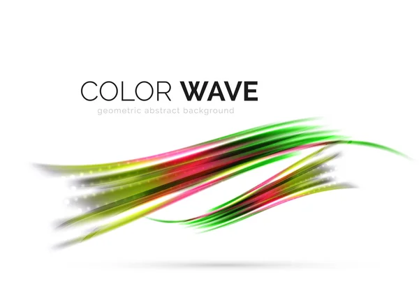 Elemento de diseño de onda de color abstracto — Vector de stock