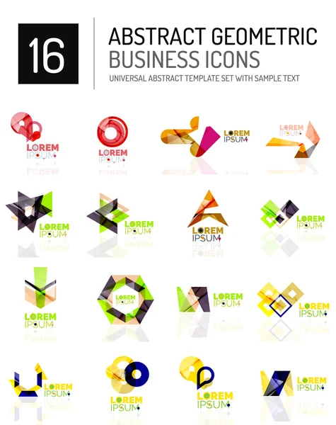Abstract business icons — Stock Vector