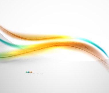 Parlak renkli dalga ile bulanıklık ve parlayan etkileri