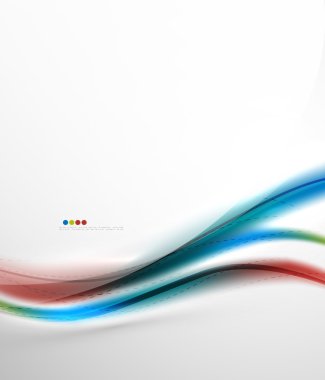 Parlak renkli dalga ile bulanıklık ve parlayan etkileri